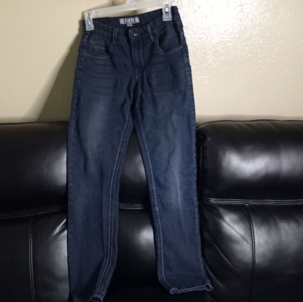 Dark blue jeans